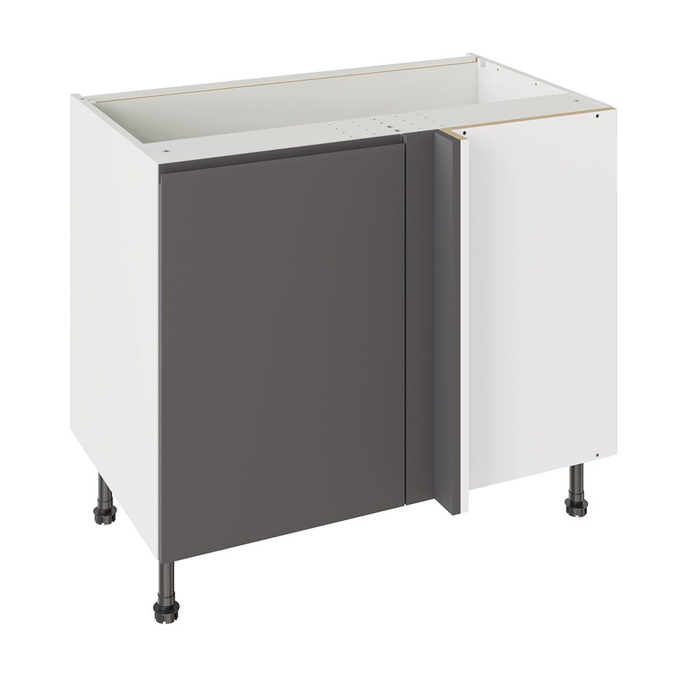 J-Pull Kitchen Blind Corner Base Unit 1000mm Gloss Graphite