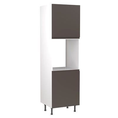 J-Pull Tall Single Oven Housing Unit Gloss Graphite