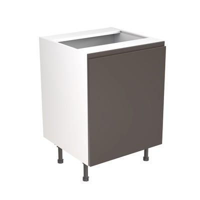 J-Pull Kitchen Sink Base Unit 600mm Gloss Graphite