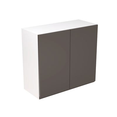 J-Pull Kitchen Wall Unit 800mm Gloss Graphite