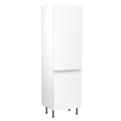 J-Pull Tall Fridge Freezer Housing Unit 70/30 Ultra Matt White