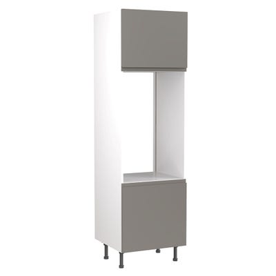 J-Pull Tall Double Oven Housing Unit Ultra Matt Dust Grey