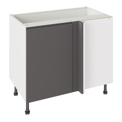 J-Pull Kitchen Blind Corner Base Unit 1000mm Ultra Matt Graphite