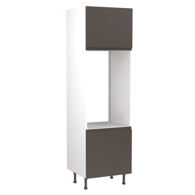 J-Pull Tall Double Oven Housing Unit Ultra Matt Graphite