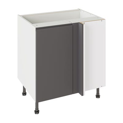 J-Pull Kitchen Blind Corner Base Unit 800mm Ultra Matt Graphite