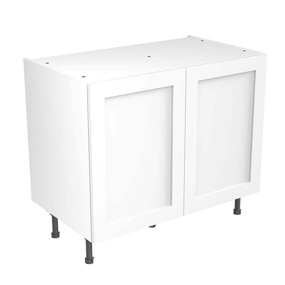 Shaker Kitchen Base Unit 1000mm Ultra Matt White