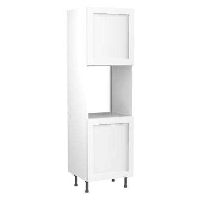 Shaker Tall Single Oven Housing Unit Ultra Matt White