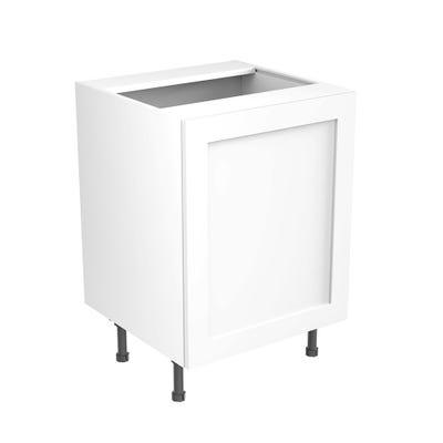 Shaker Kitchen Sink Base Unit 600mm Ultra Matt White