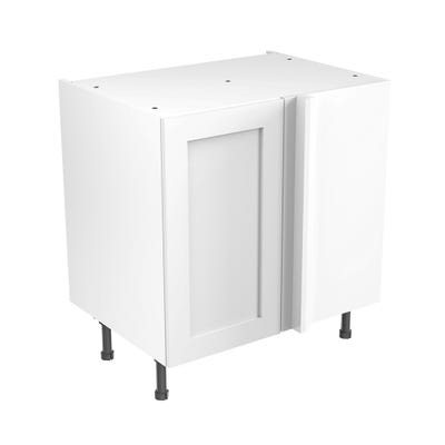 Shaker Kitchen Blind Corner Base Unit 800mm Ultra Matt White