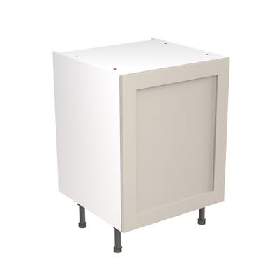 Shaker Kitchen Base Unit 600mm Ultra Matt Light Grey