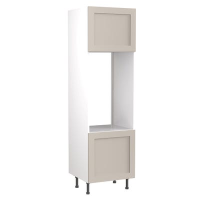 Shaker Tall Double Oven Housing Unit Ultra Matt Light Grey