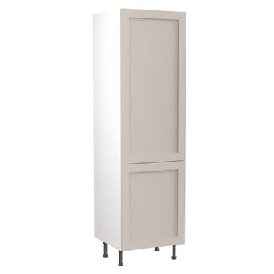 Shaker Kitchen Tall Larder Unit 600mm Ultra Matt Light Grey