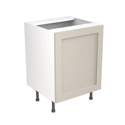 Shaker Kitchen Sink Base Unit 600mm Ultra Matt Light Grey