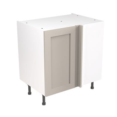 Shaker Kitchen Blind Corner Base Unit 800mm Ultra Matt Light Grey