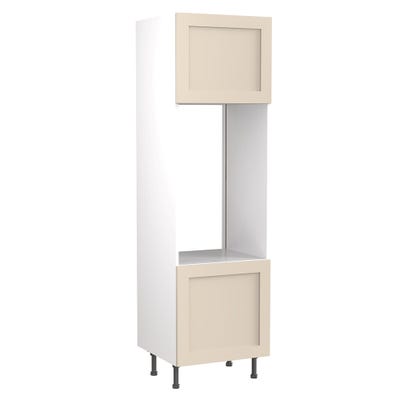 Shaker Tall Double Oven Housing Unit Ultra Matt Cashmere