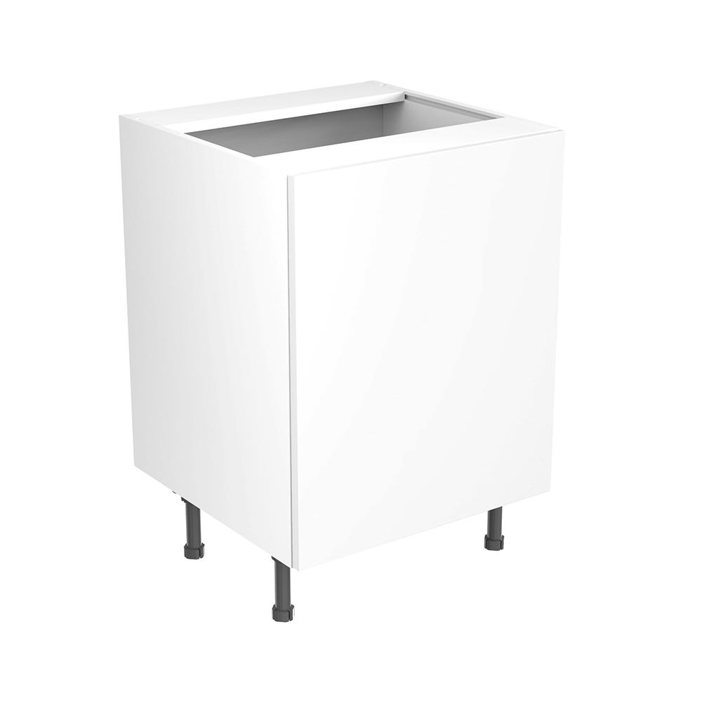 Slab Kitchen Sink Base Unit 600mm Gloss White