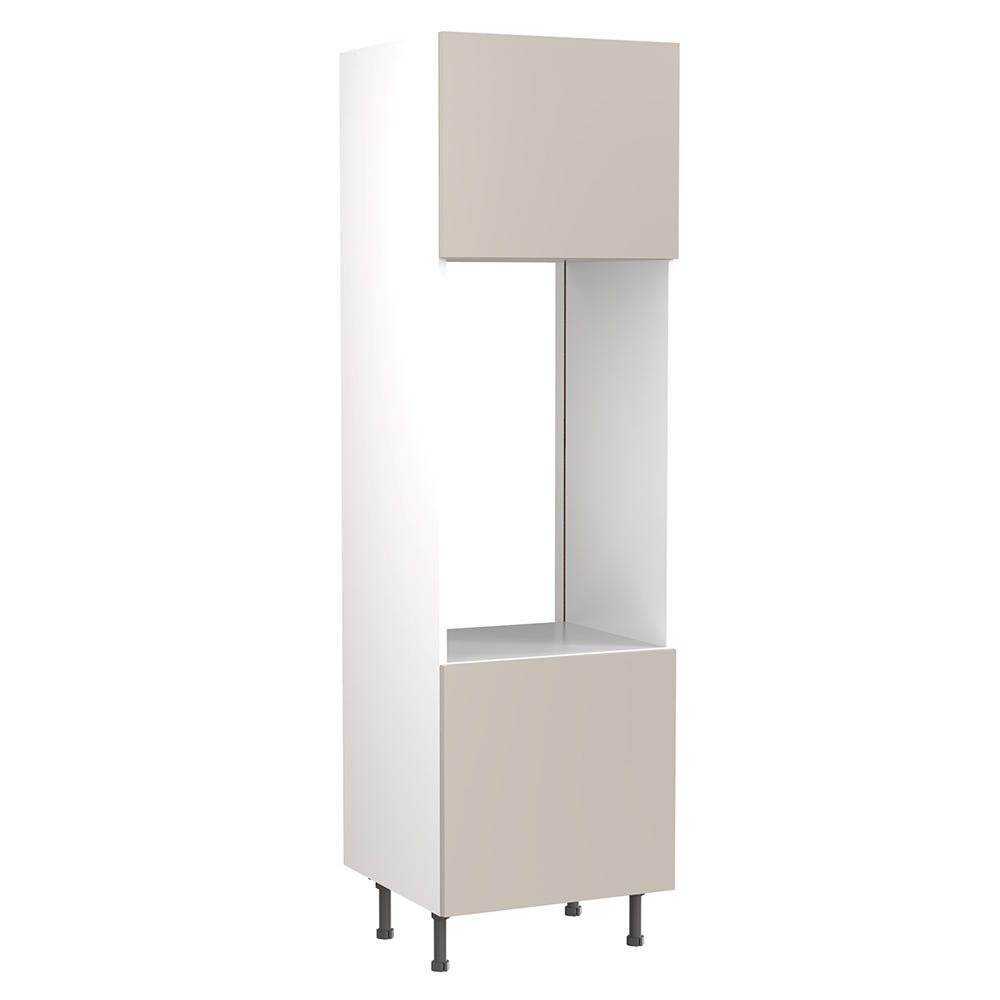Slab Tall Double Oven Housing Unit Gloss Light Grey