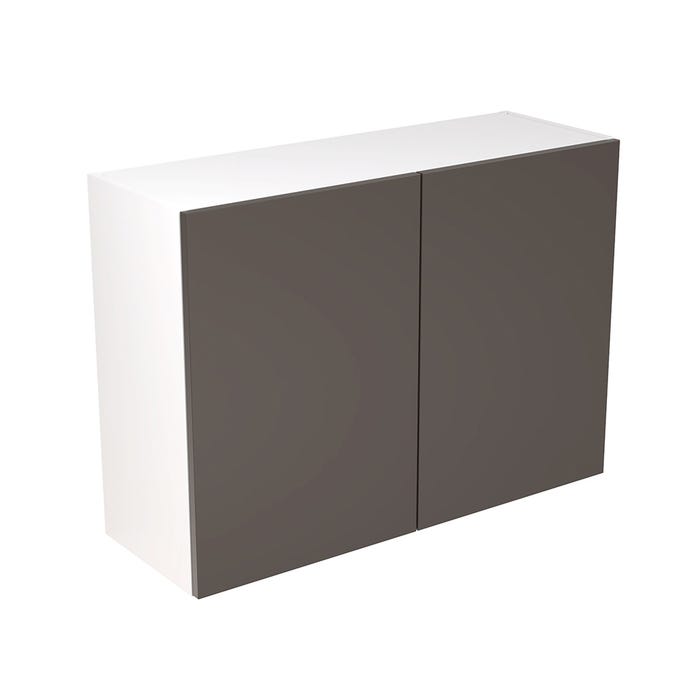 Slab Kitchen Wall Unit 1000mm Gloss Graphite Slab Kitchen Wall Unit 1000mm Gloss Graphite