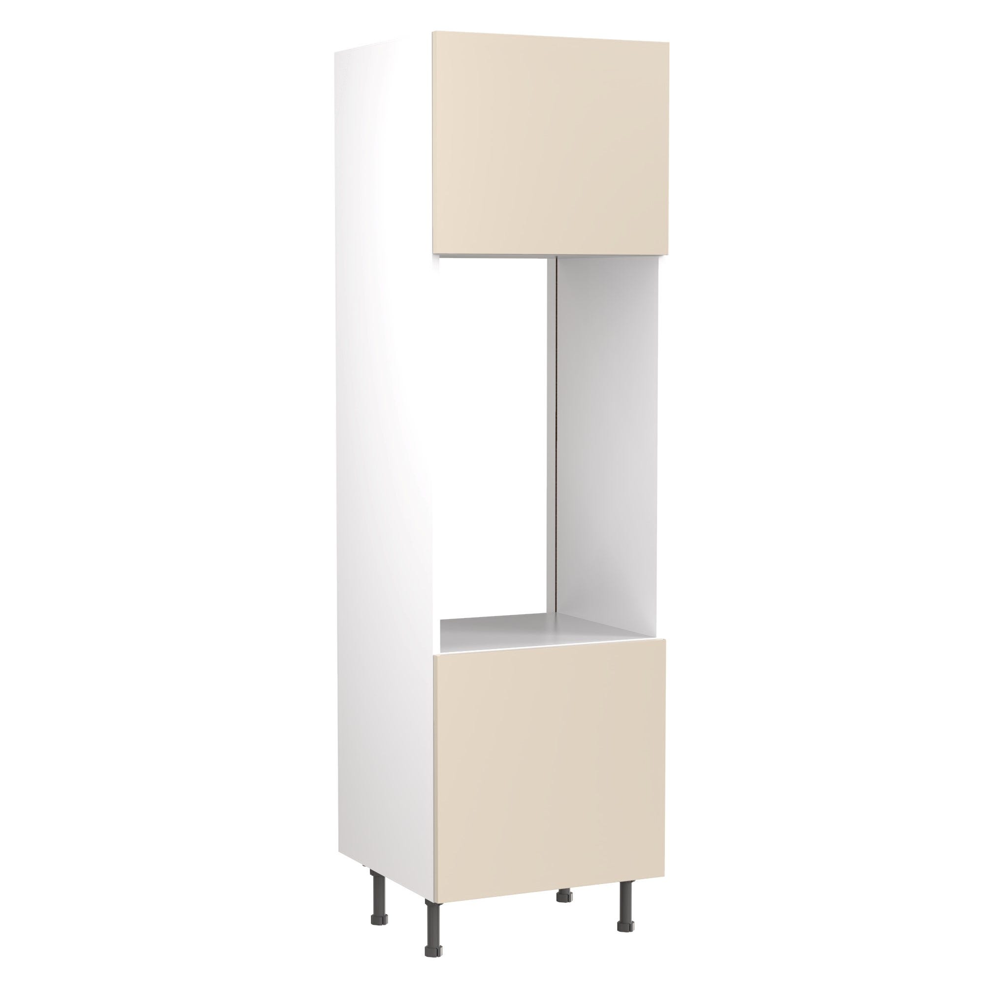 Slab Tall Double Oven Housing Unit Gloss Cashmere