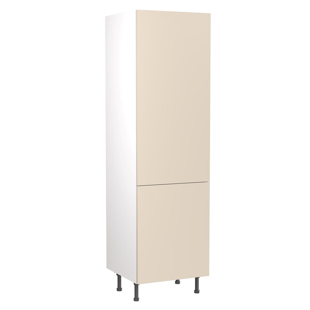 Slab Tall Fridge Freezer Housing Unit 70/30 Gloss Cashmere