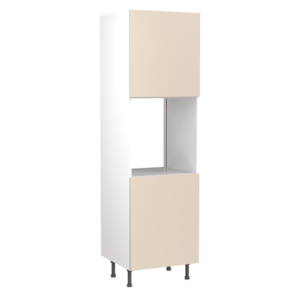 Slab Tall Single Oven Housing Unit Gloss Cashmere