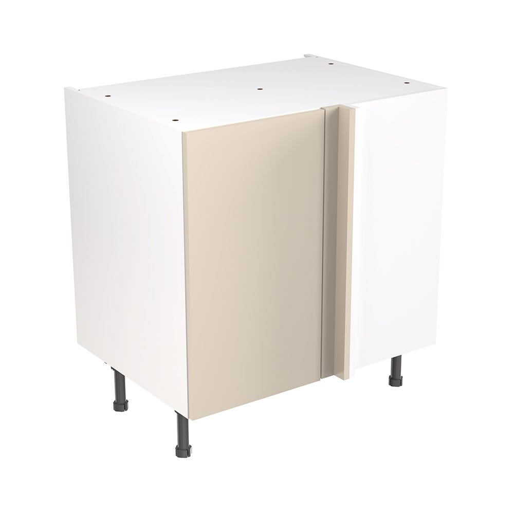 Slab Kitchen Blind Corner Base Unit 800mm Gloss Cashmere