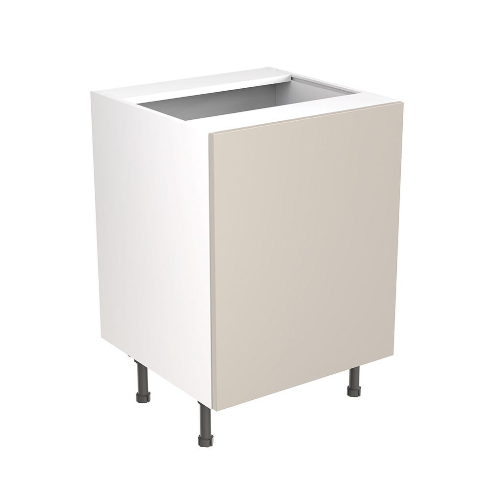 Slab Kitchen Sink Base Unit 600mm Ultra Matt Light Grey