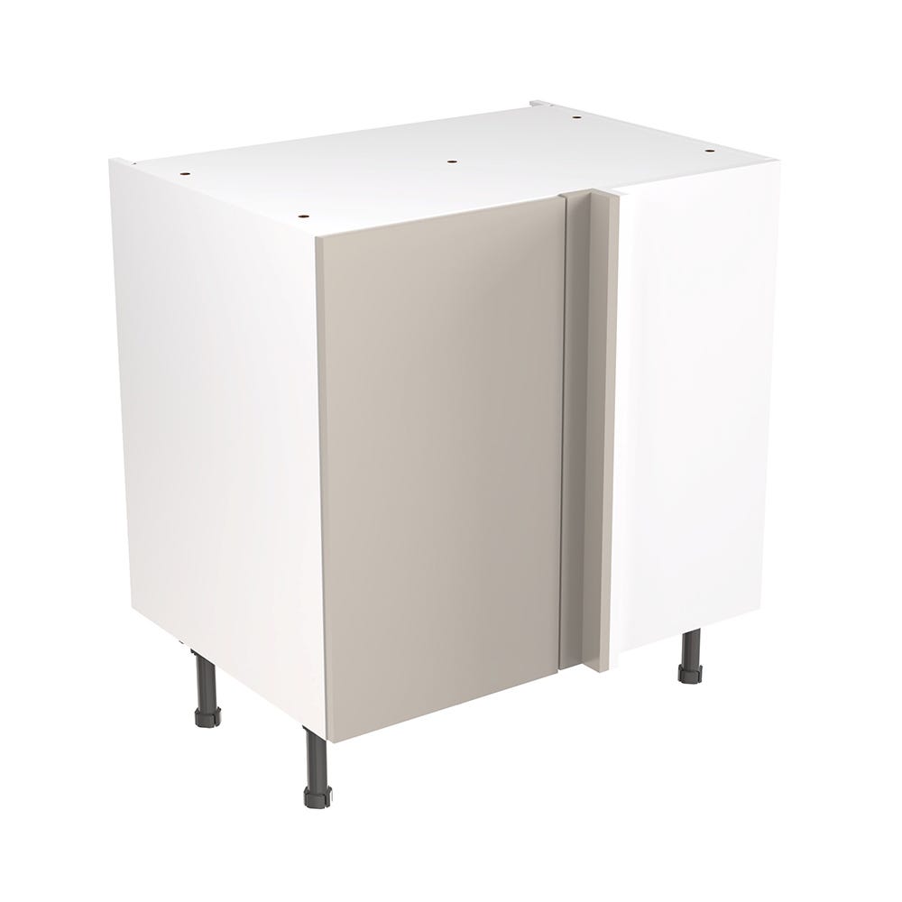Slab Kitchen Blind Corner Base Unit 800mm Ultra Matt Light Grey