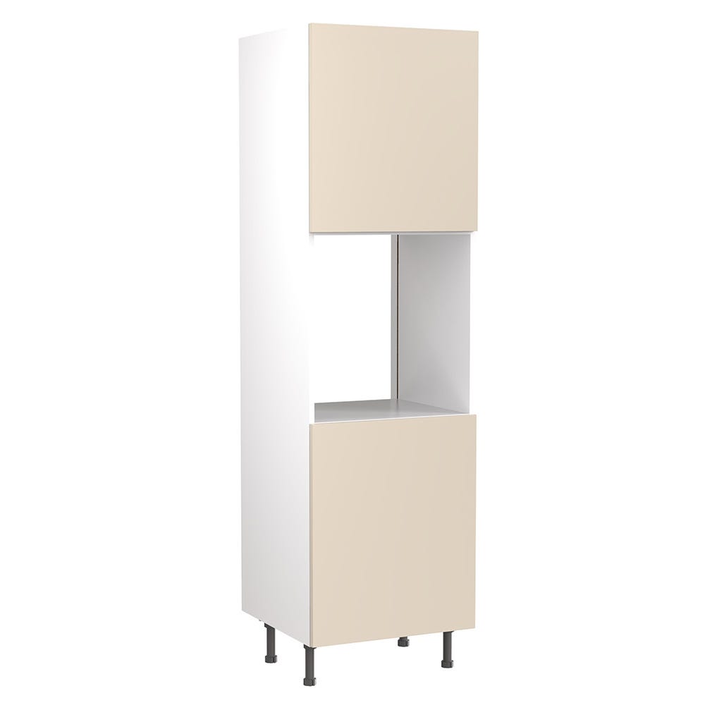 Slab Kitchen Tall Single Oven Housing Unit Ultra Matt Cashmere