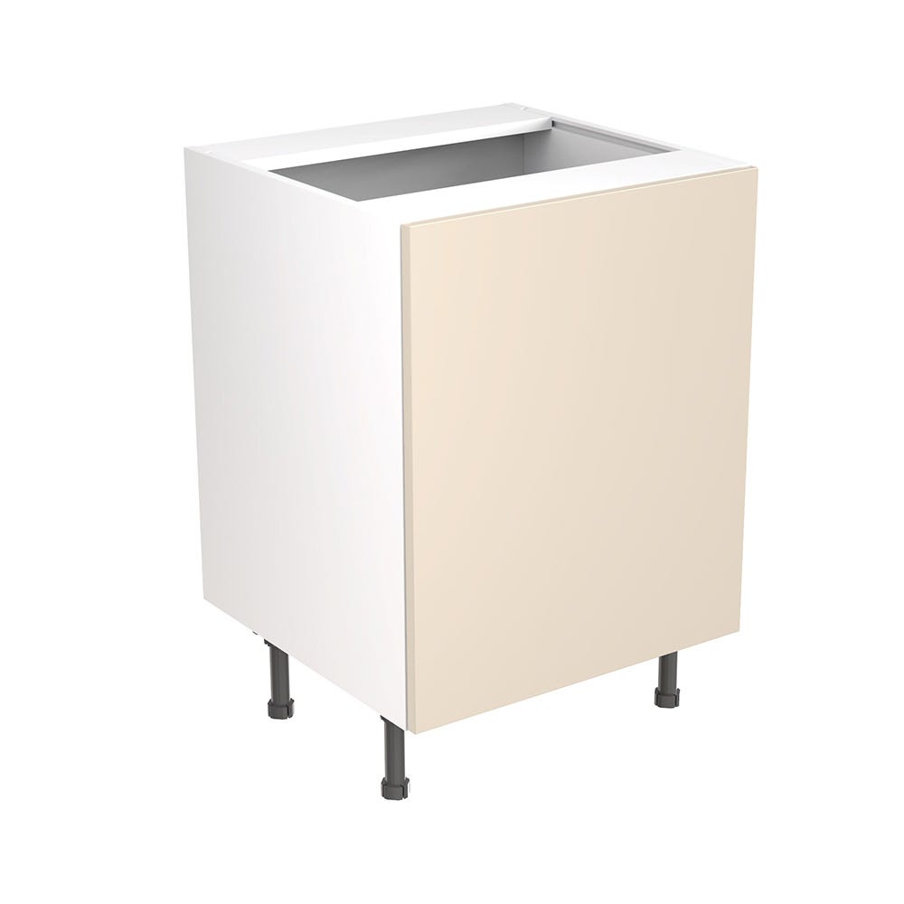 Slab Kitchen Sink Base Unit 600mm Ultra Matt Cashmere