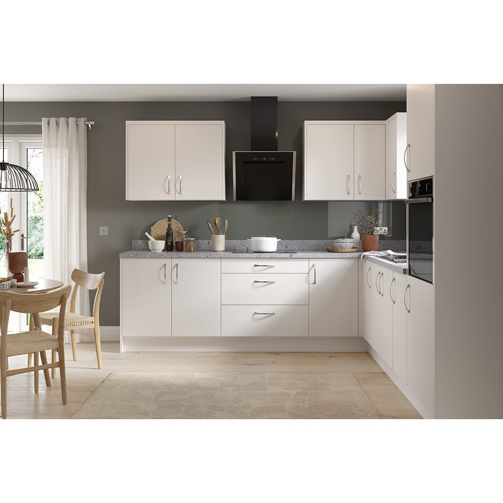 Value Slab Tall Fridge Freezer Housing Unit 70 30 Matt White