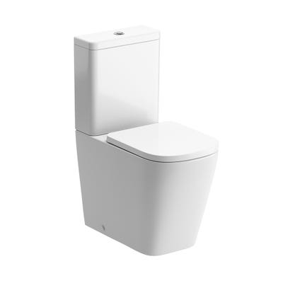 Torino Rimless Close Coupled Comfort Height Toilet & Soft Close Seat