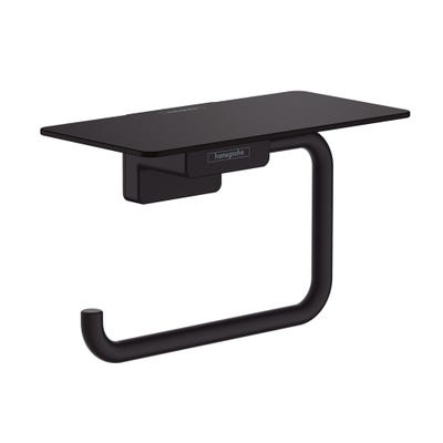 hansgrohe AddStoris Toilet Paper Holder with Shelf Matt Black