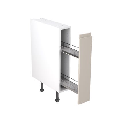 J-Pull Kitchen Base Unit 150mm Pull-Out Gloss Light Grey