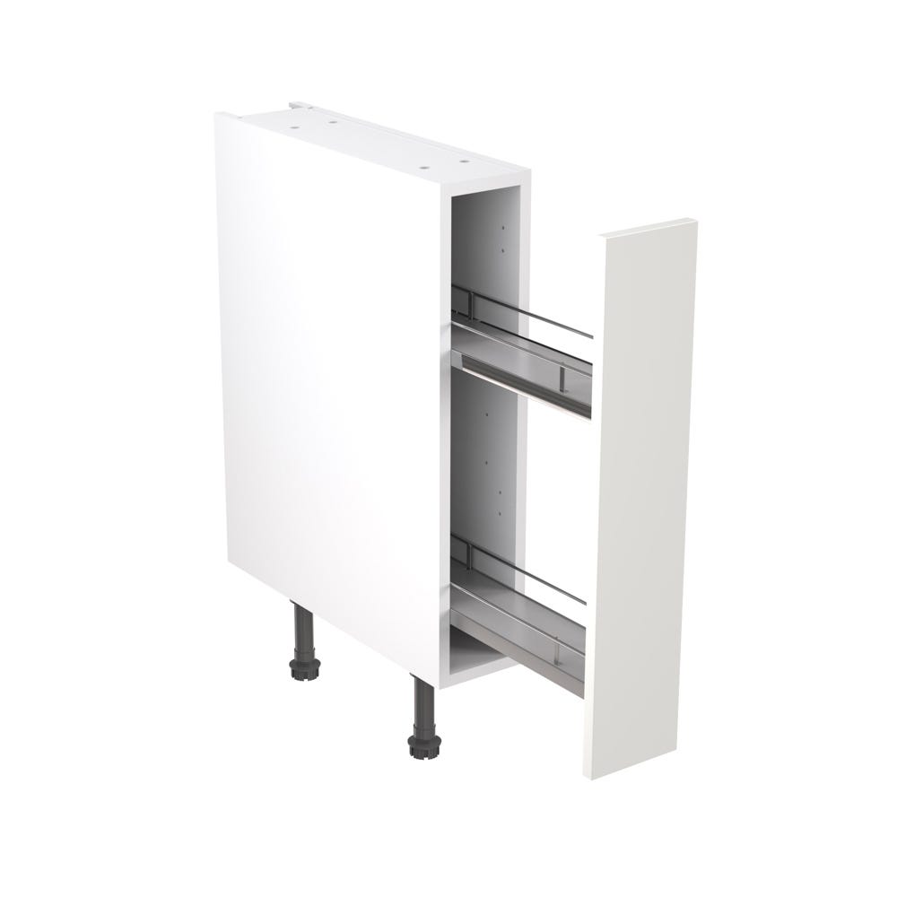 Shaker Kitchen Base Unit 150mm Pull-Out Ultra Matt White