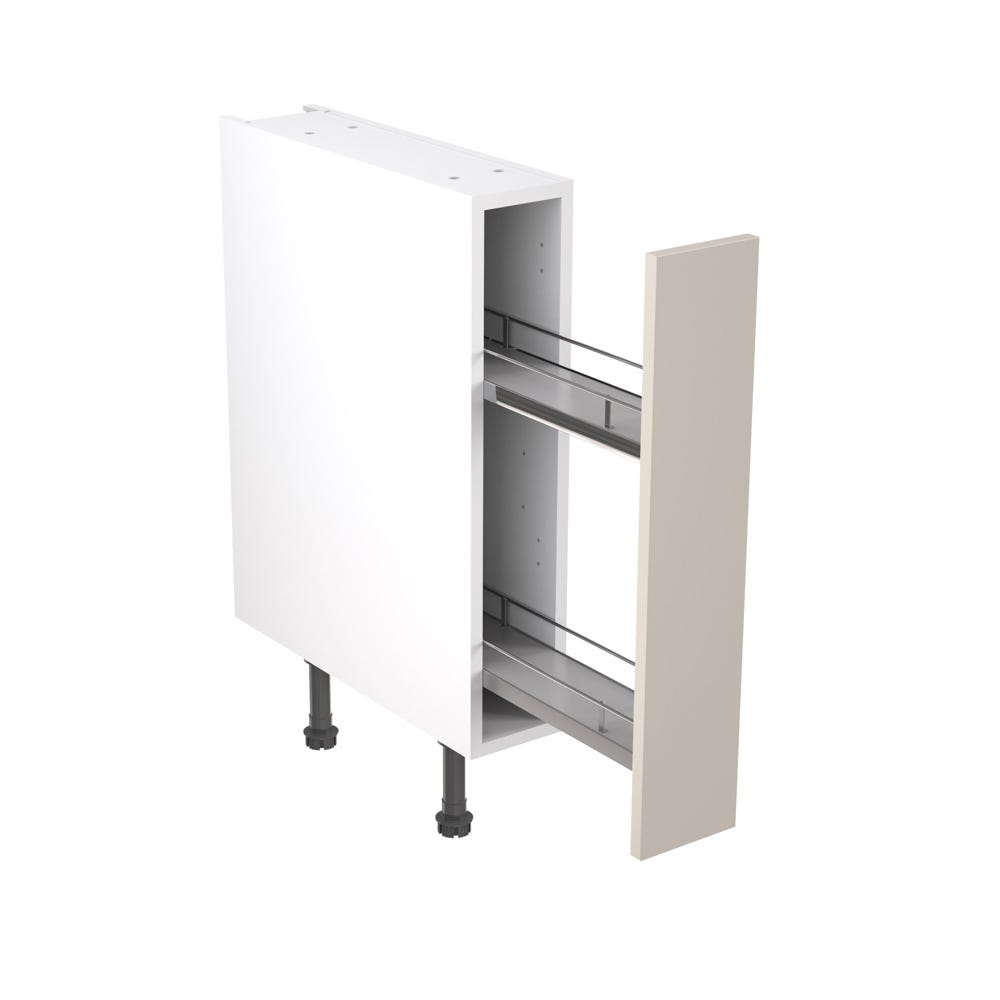 Shaker Kitchen Base Unit 150mm Pull-Out Ultra Matt Light Grey