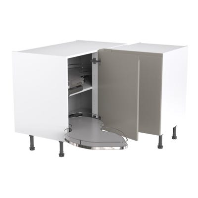 J-Pull Corner Base Unit 1000mm Left Hand Pull-Out Ultra Matt Dust Grey