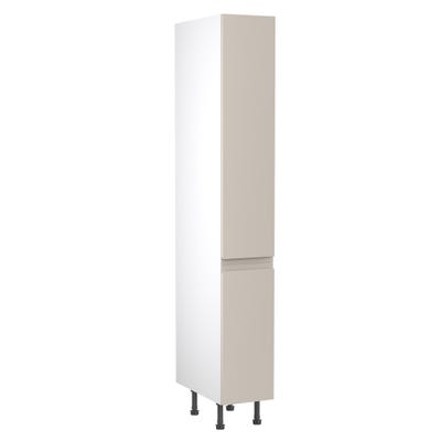 J-Pull Kitchen Tall Larder Unit 300mm Ultra Matt Light Grey