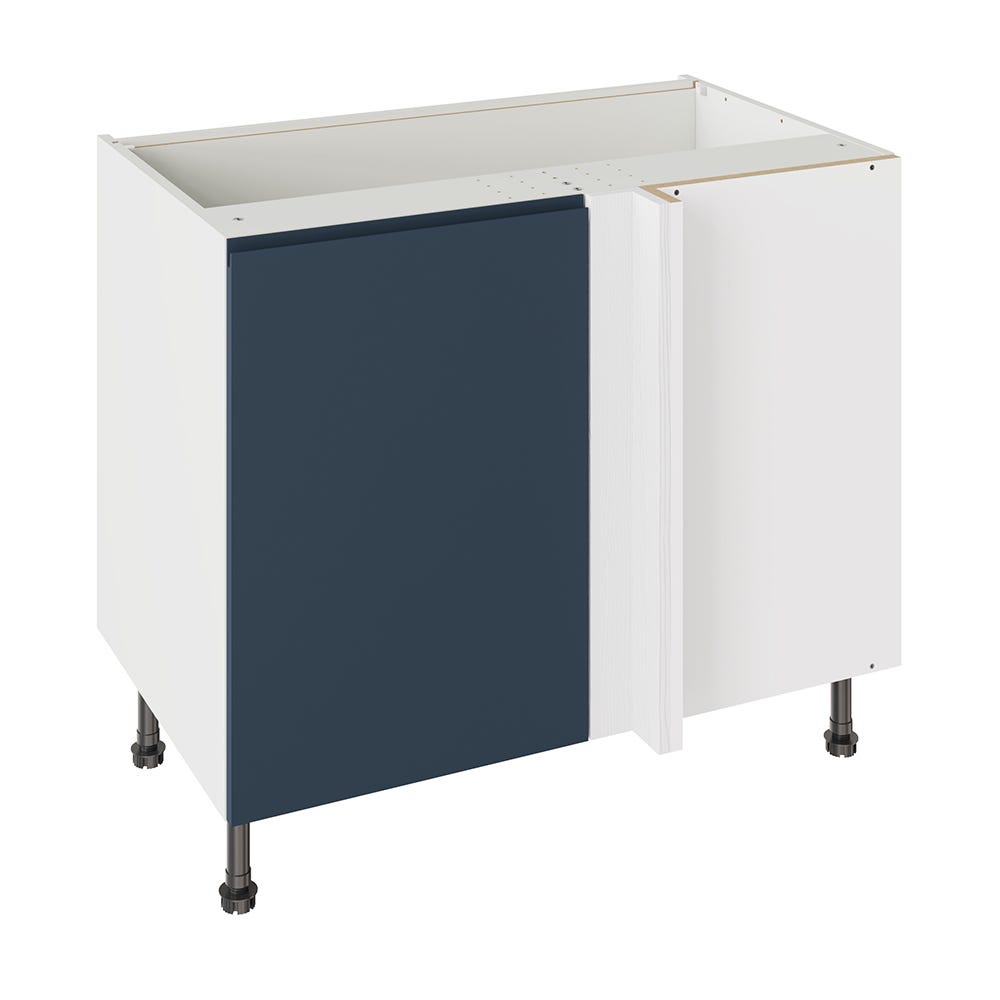 J-Pull Kitchen Blind Corner Base Unit 1000mm Ultra Matt Indigo Blue