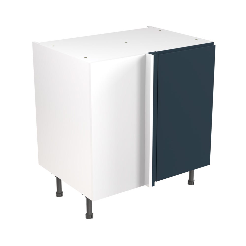 J-Pull Kitchen Blind Corner Base Unit 800mm Ultra Matt Indigo Blue