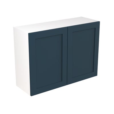 Shaker Kitchen Wall Unit 1000mm Ultra Matt Indigo Blue