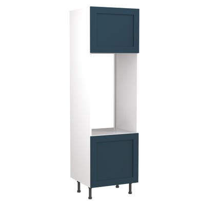 Shaker Tall Double Oven Housing Unit Ultra Matt Indigo Blue