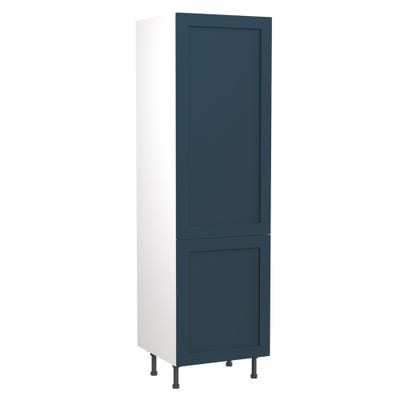 Shaker Kitchen Tall Fridge Freezer Housing Unit 70/30 600mm Ultra Matt Indigo Blue