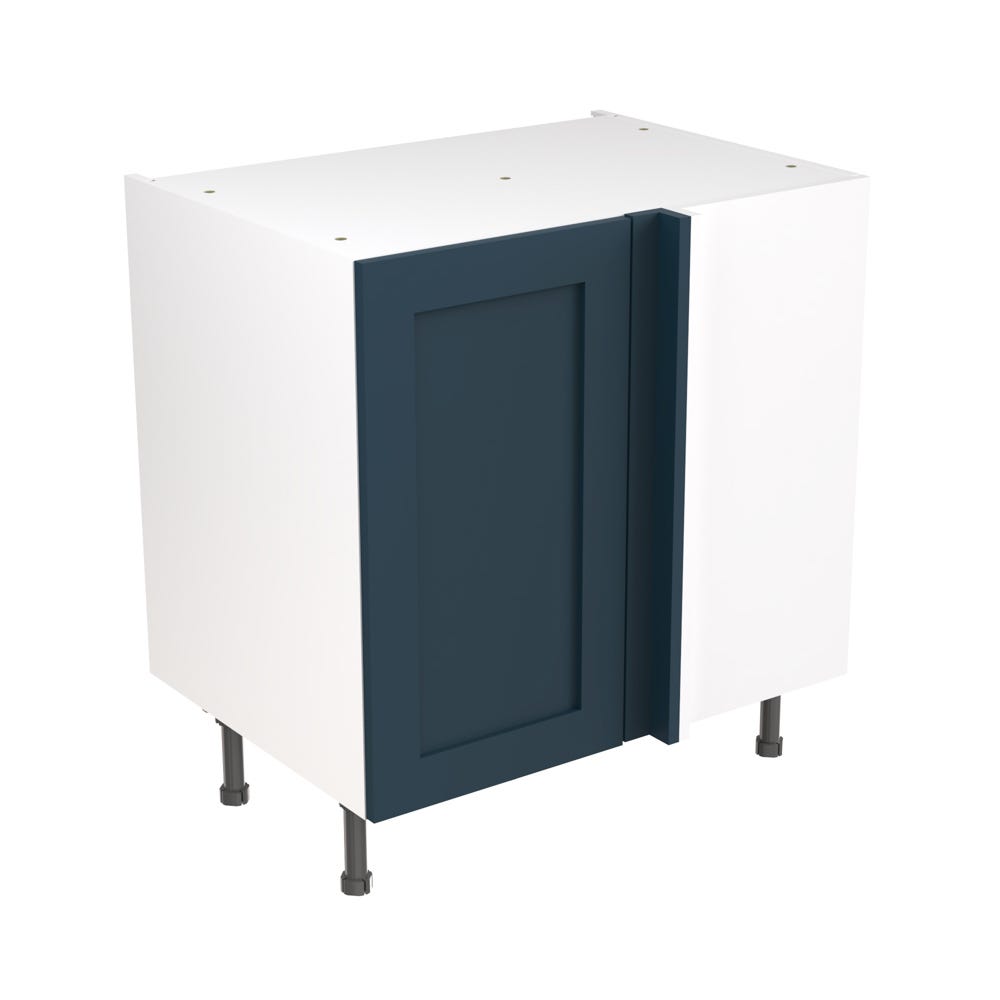 Shaker Kitchen Blind Corner Base Unit 800mm Ultra Matt Indigo Blue