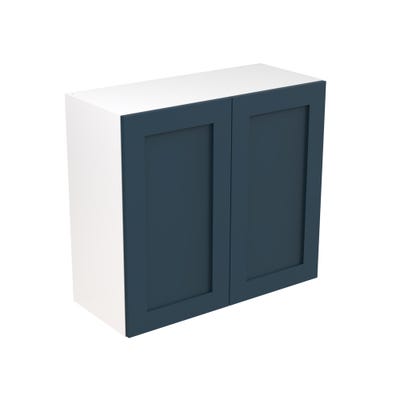 Shaker Kitchen Wall Unit 800mm Ultra Matt Indigo Blue