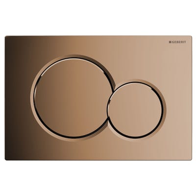 Geberit 115.770.DT.5 Sigma01 Round Dual Flush Plate Fine Brass