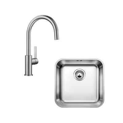 Blanco Supra 400U Undermount Sink & Candor Tap Bundle