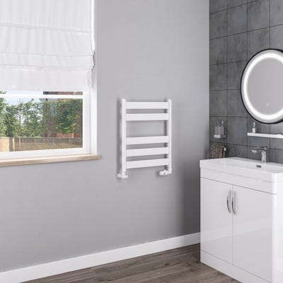 Eastbrook Pelago Matt White Towel Radiator 600 x 500mm