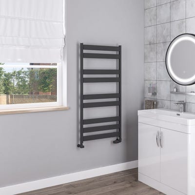 Eastbrook Pelago Matt Anthracite Towel Radiator 1200 x 600mm
