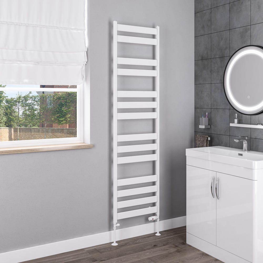 Eastbrook Pelago Matt White Towel Radiator 1800 x 500mm